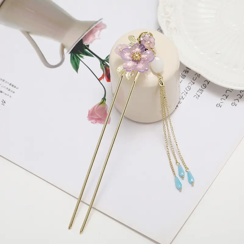 Ancient Alloy Tassel Hairpin for Women - Image 35