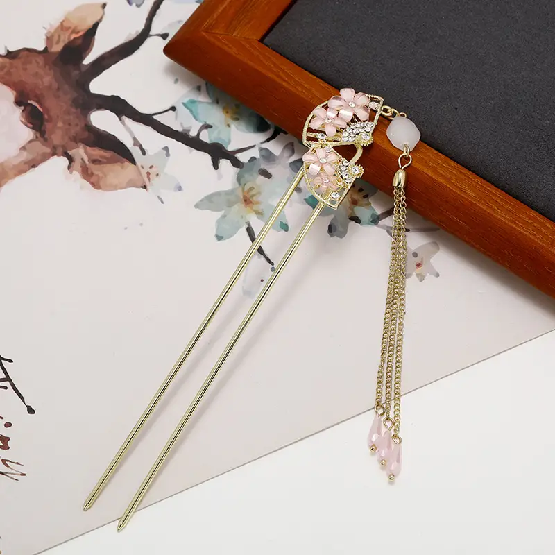 Ancient Alloy Tassel Hairpin for Women - Image 10