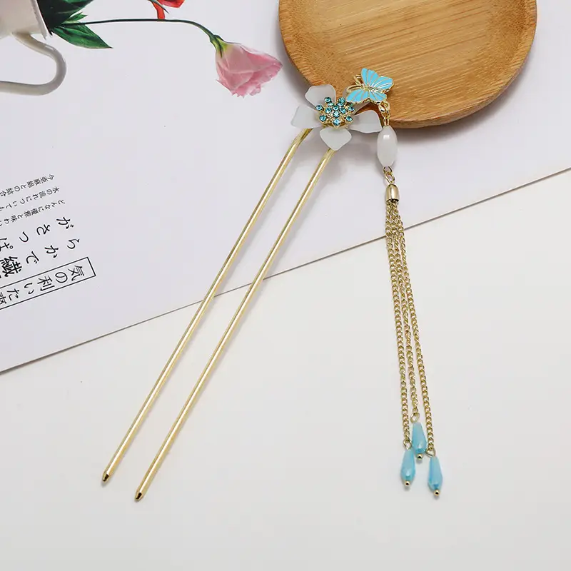 Ancient Alloy Tassel Hairpin for Women - Image 11