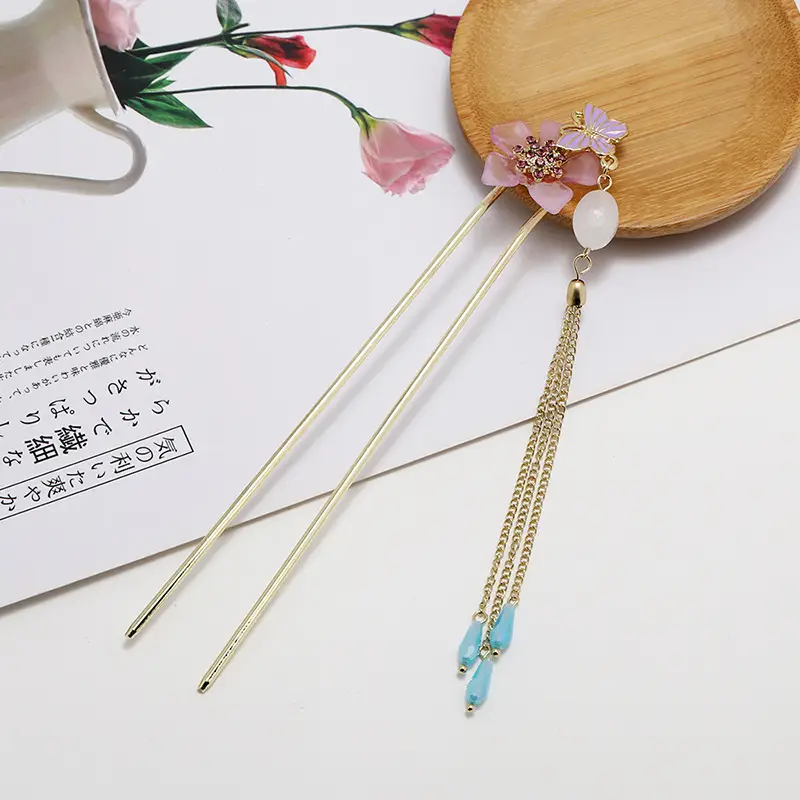 Ancient Alloy Tassel Hairpin for Women - Image 12