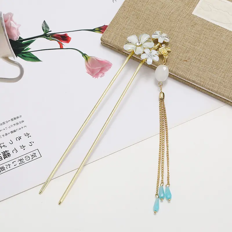 Ancient Alloy Tassel Hairpin for Women - Image 15