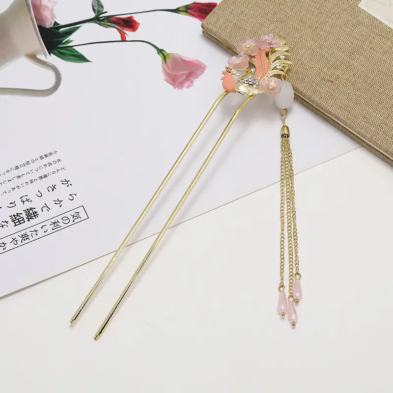 Ancient Alloy Tassel Hairpin for Women - Image 17