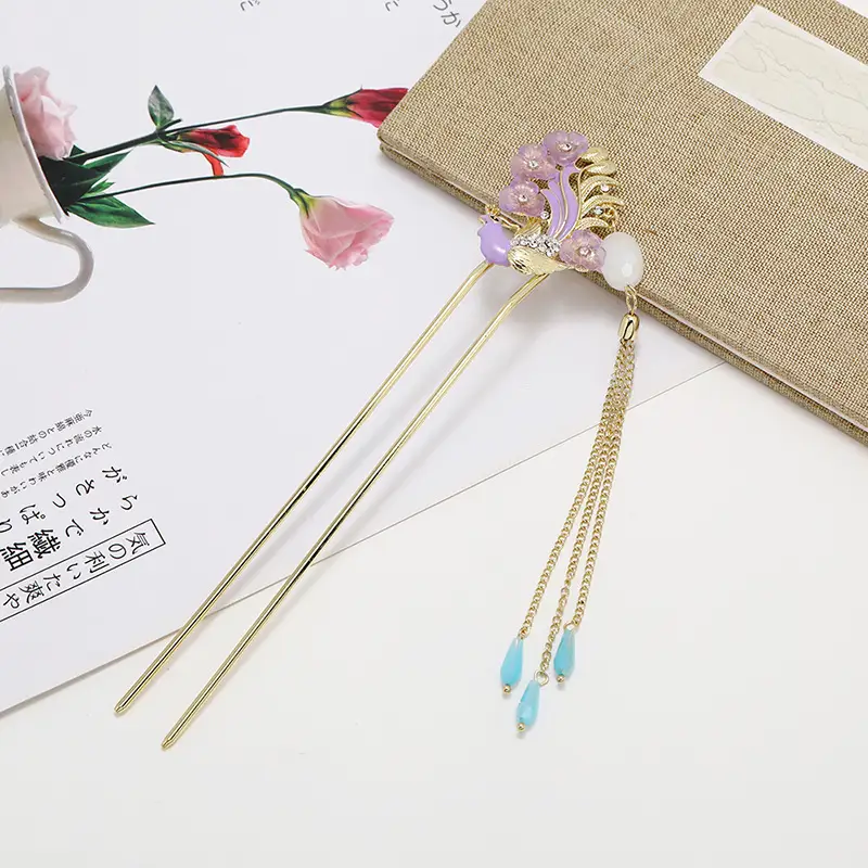 Ancient Alloy Tassel Hairpin for Women - Image 18