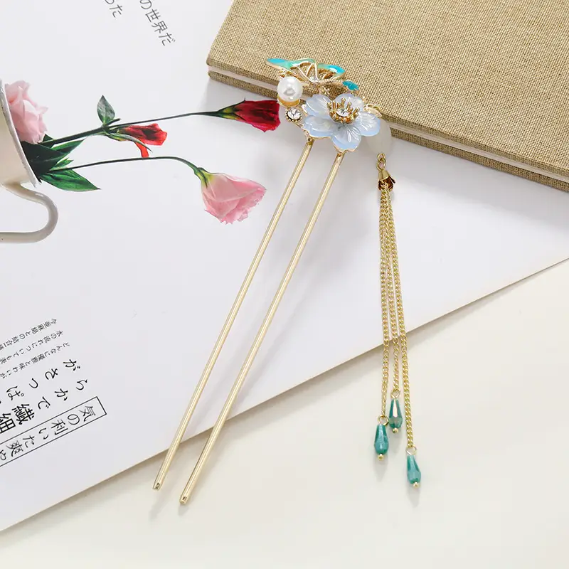 Ancient Alloy Tassel Hairpin for Women - Image 23