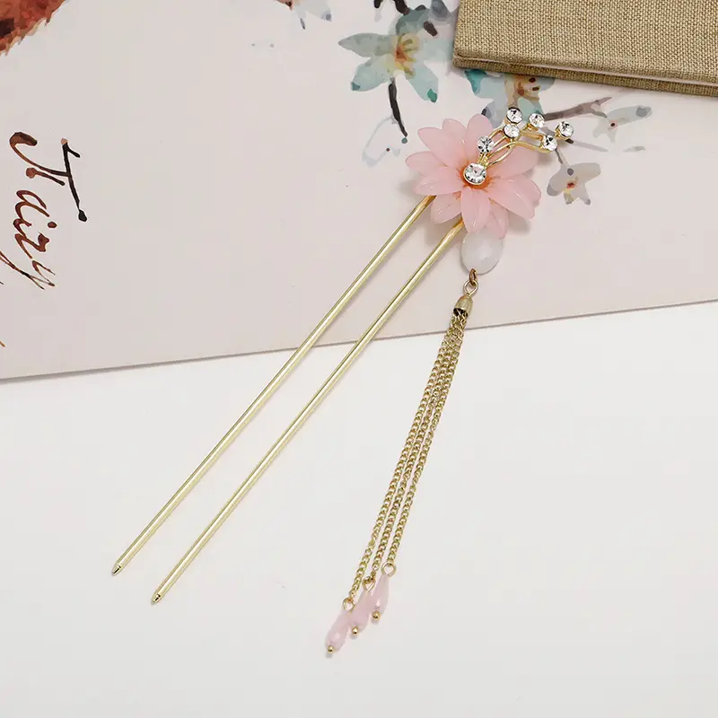 Ancient Alloy Tassel Hairpin for Women - Image 3