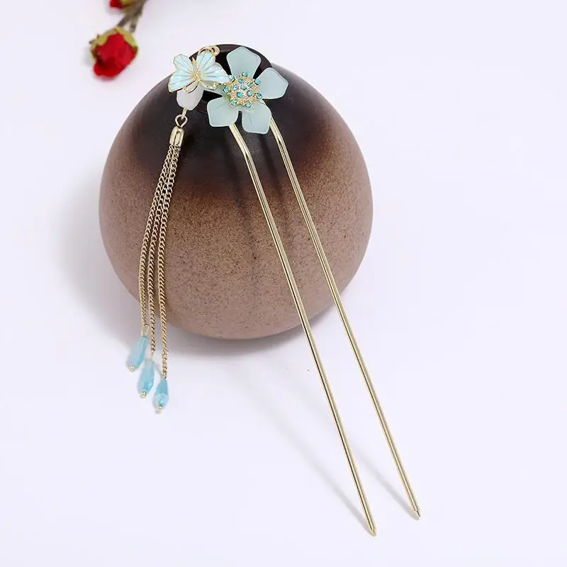 Ancient Alloy Tassel Hairpin for Women - Image 30