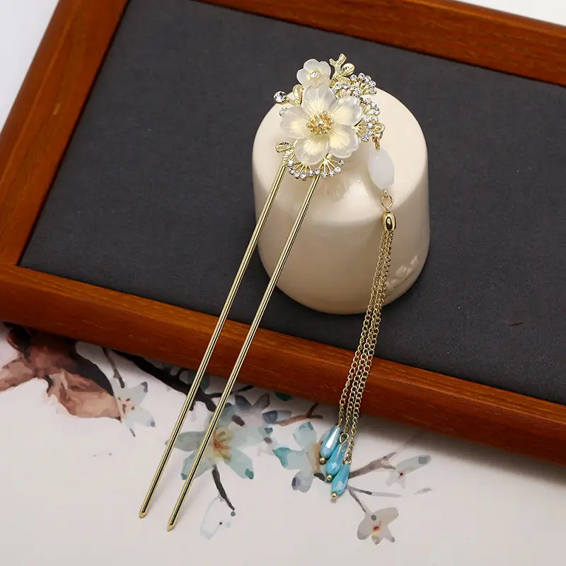 Ancient Alloy Tassel Hairpin for Women - Image 7