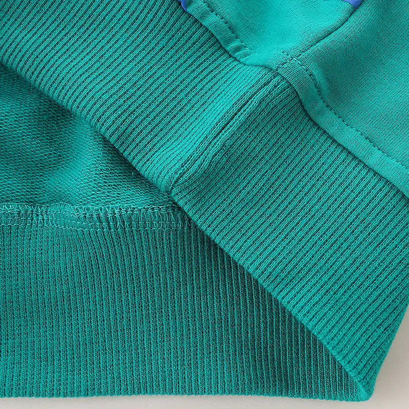 European American Style Boys Sweatshirt Autumn Printed Teal - Image 5