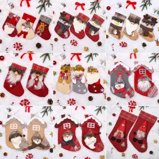 Christmas Socks with Teddy Bear Pendant Decoration — feature 7
