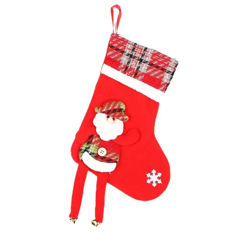 Christmas Candy Socks Red Medium Gift Decor - Image 8