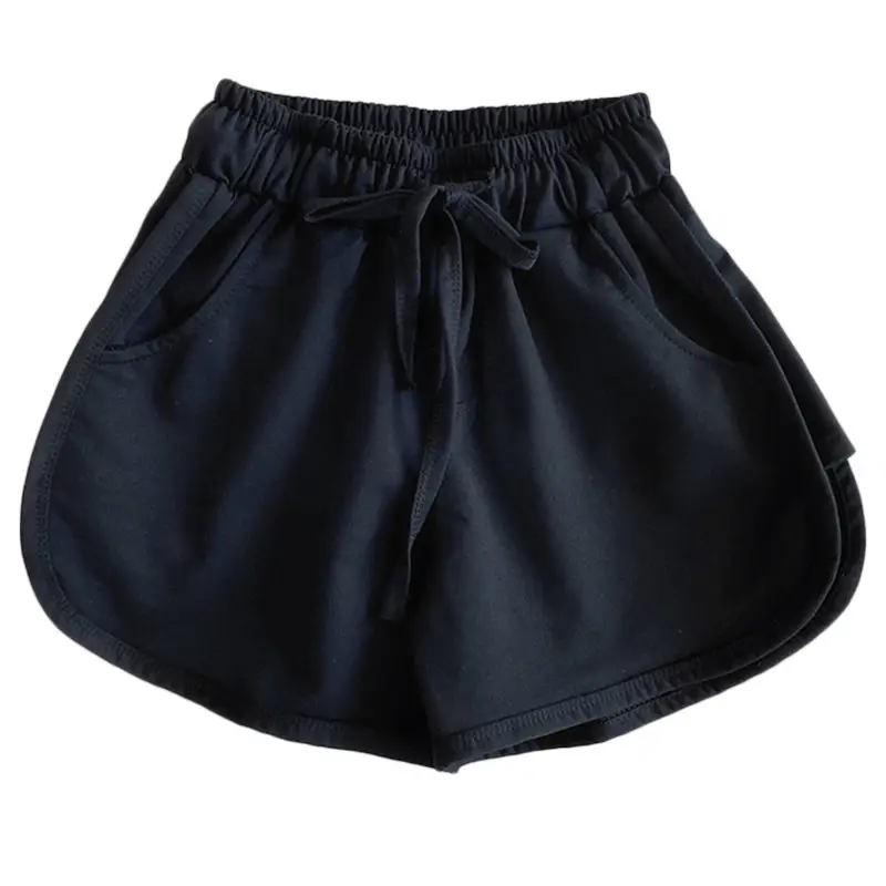 Women's High Waist Fitness Shorts Grey 2021 - Image 8
