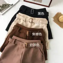 Women's High Waist Fitness Shorts Grey 2021 — feature 7