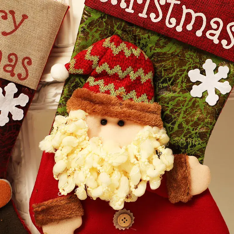 Christmas Stocking with Merry Design - Image 3