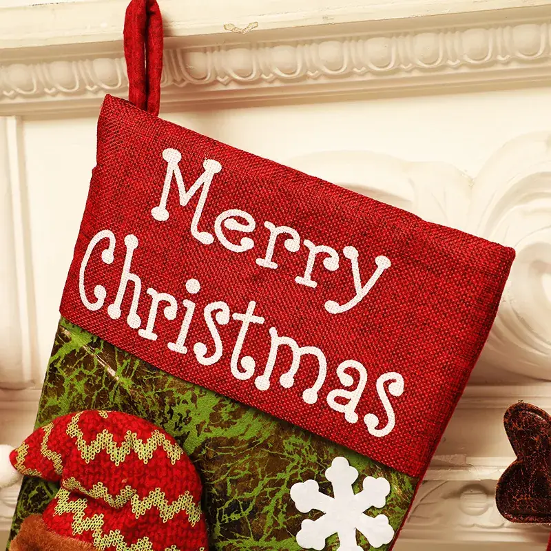 Christmas Stocking with Merry Design - Image 4