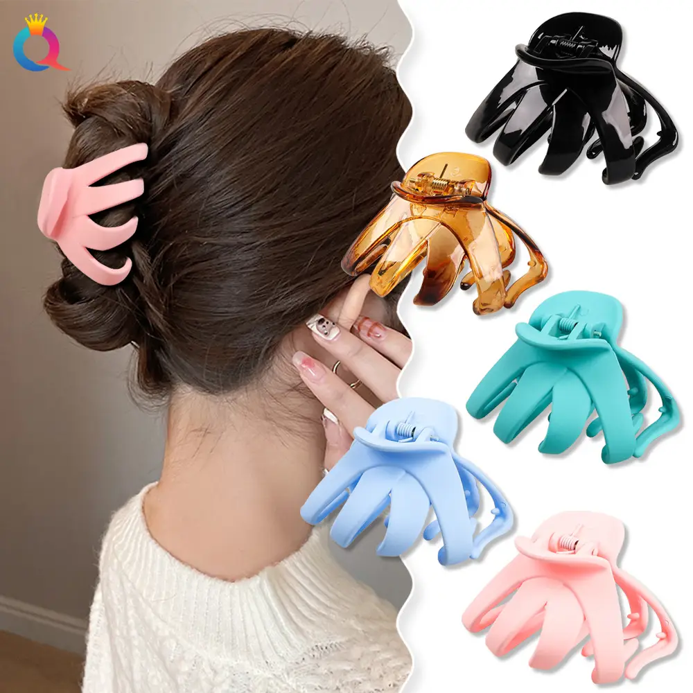 Blue Eight-Claw Hair Clip for Girls - Image 23