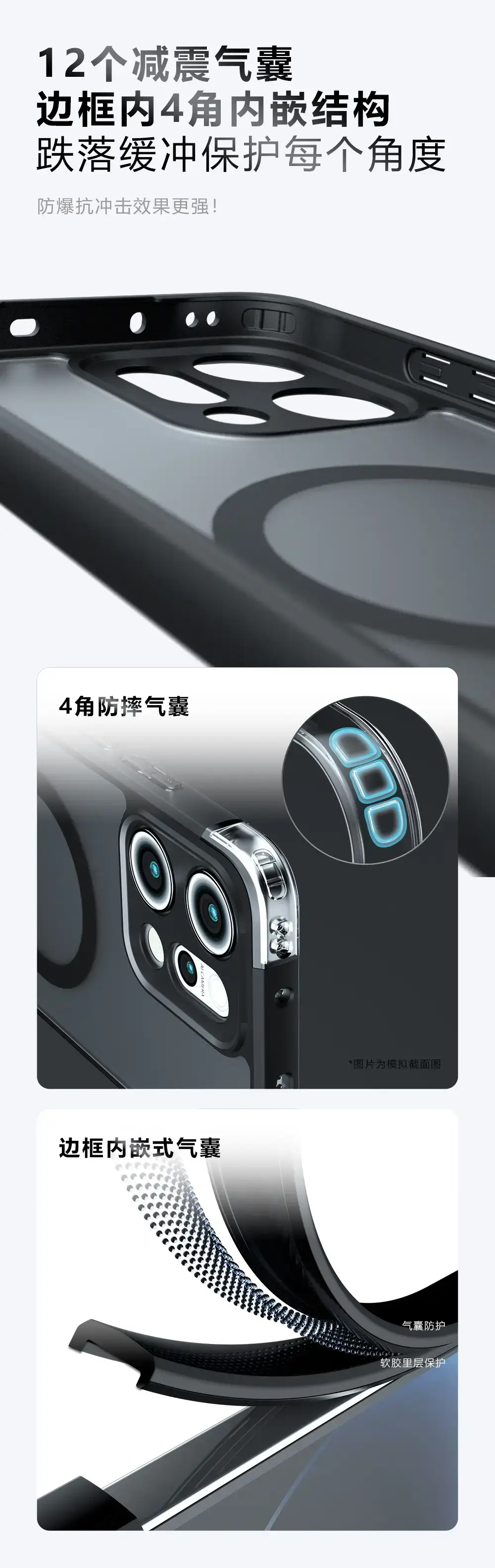 Magnetic Phone Case for Oppo Reno14 with Anti-Fall Protection — feature 4