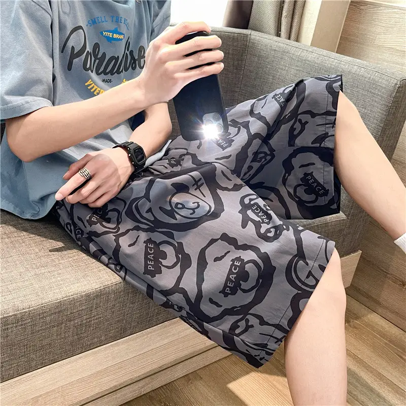 Men Graphic Print Shorts Casual Summer Wear - Image 4