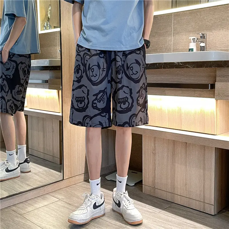 Men Graphic Print Shorts Casual Summer Wear - Image 5