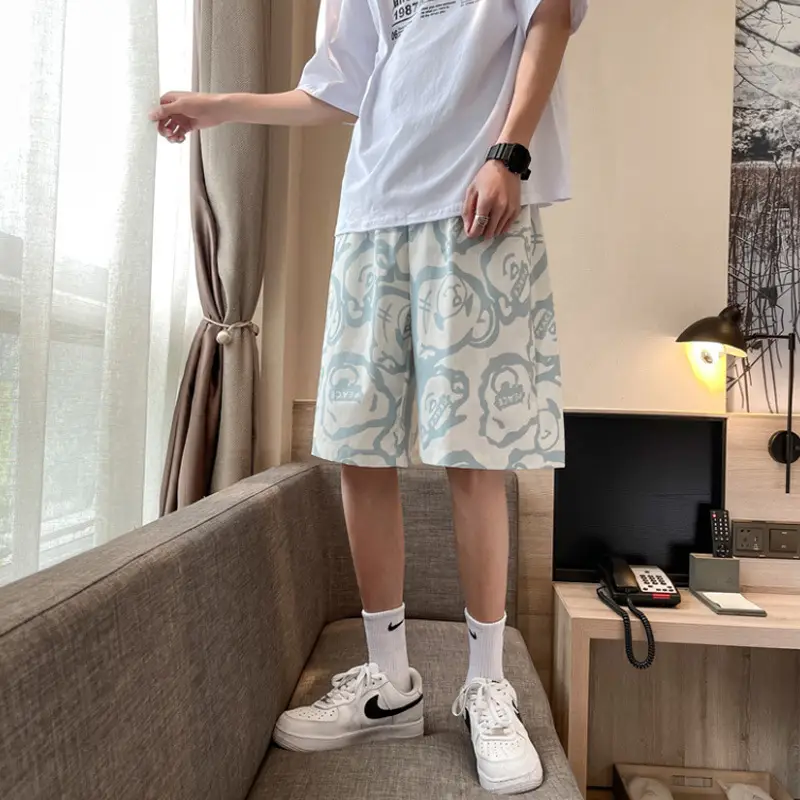 Men Graphic Print Shorts Casual Summer Wear - Image 6