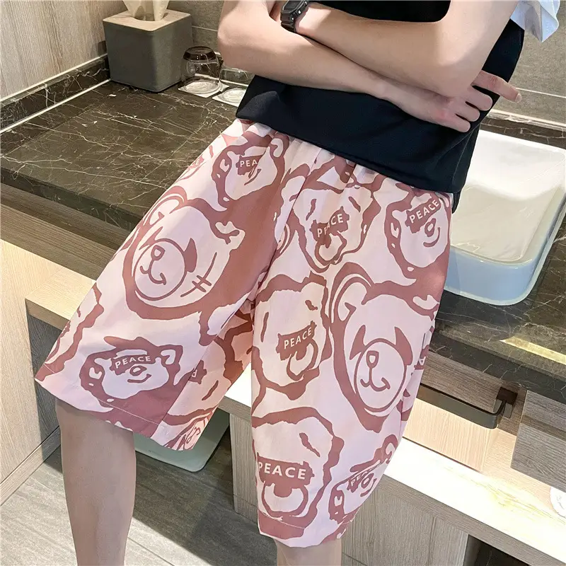 Men Graphic Print Shorts Casual Summer Wear - Image 3