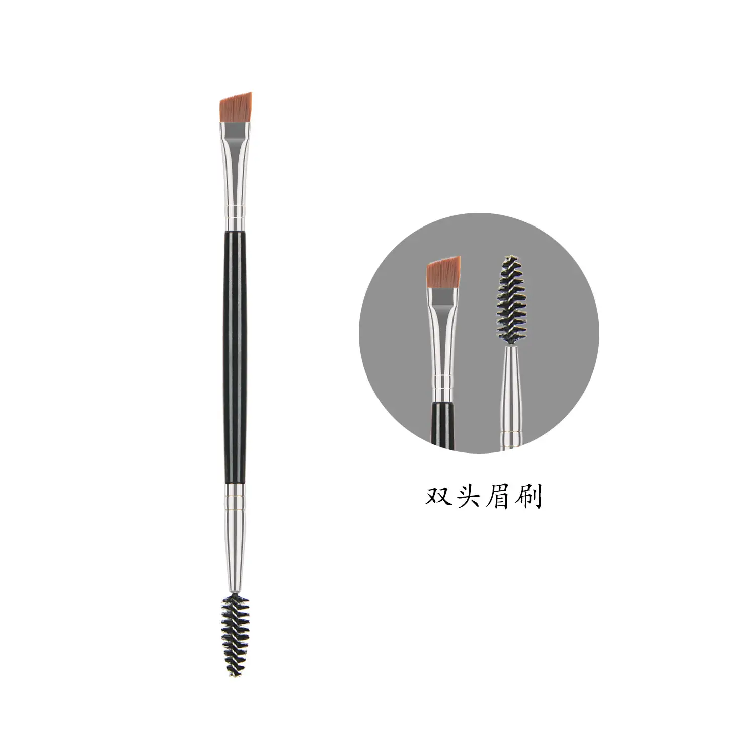 Double Sponged Shadow Hair Teacher Eye Liner Brush Black - Image 4