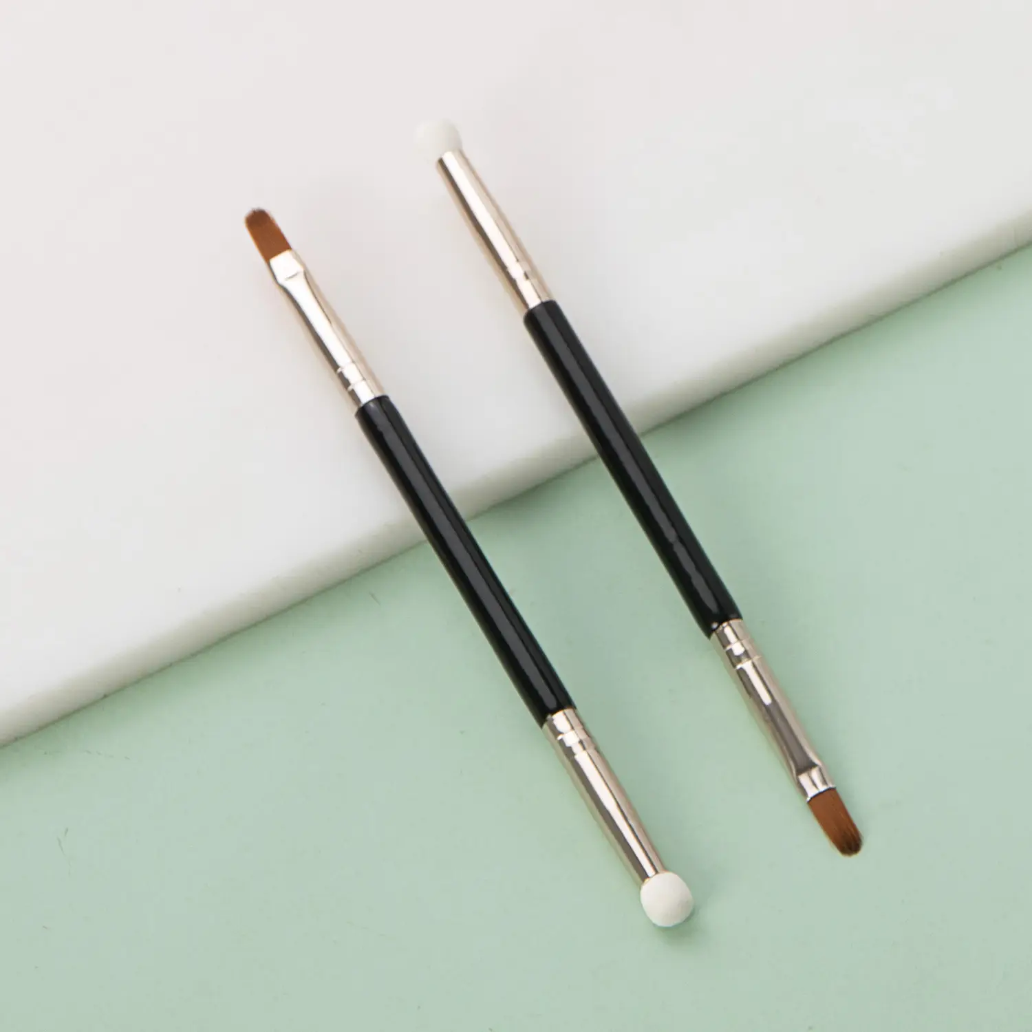 Double Sponged Shadow Hair Teacher Eye Liner Brush Black - Image 5