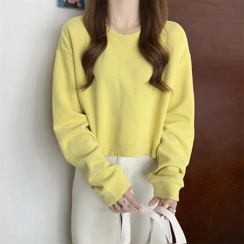 Black Korean Style Loose Sleeve Sweater for Women — feature 13