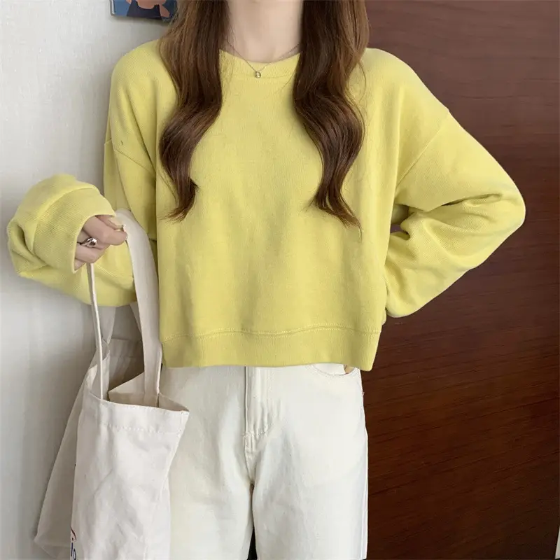 Black Korean Style Loose Sleeve Sweater for Women — feature 14