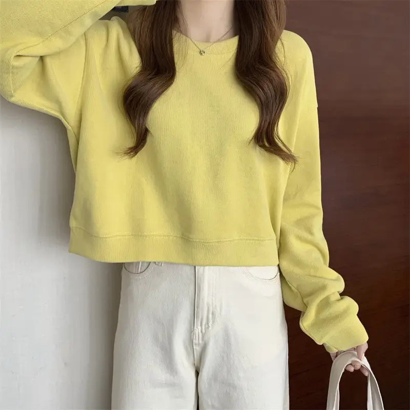 Black Korean Style Loose Sleeve Sweater for Women — feature 15