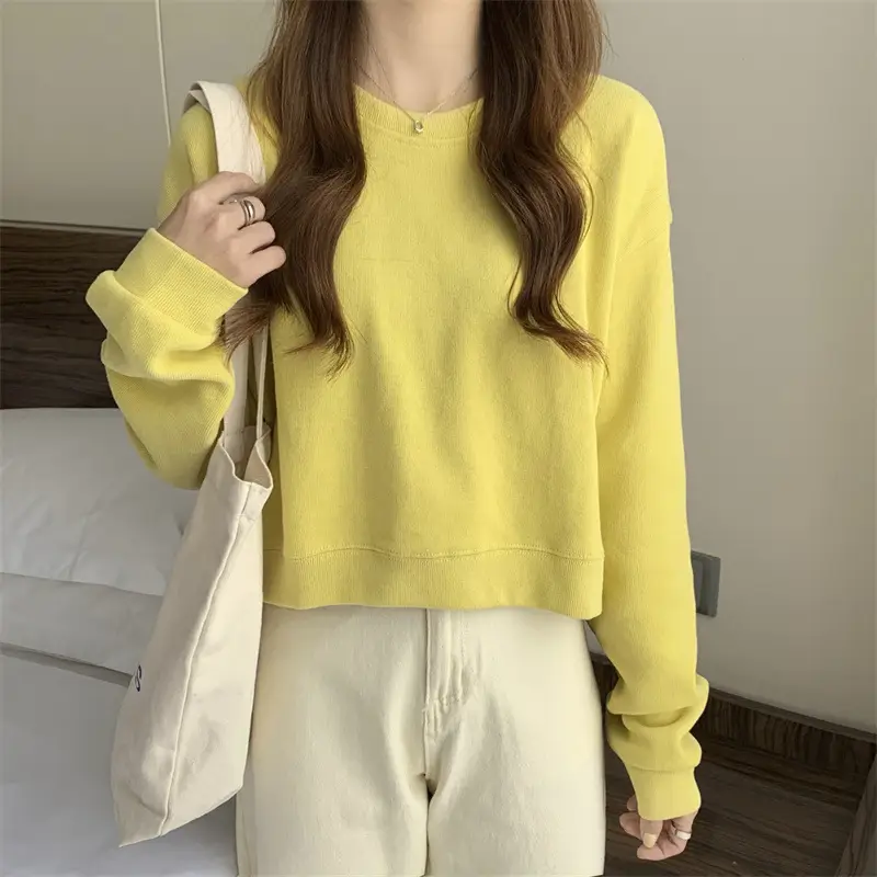 Black Korean Style Loose Sleeve Sweater for Women — feature 20
