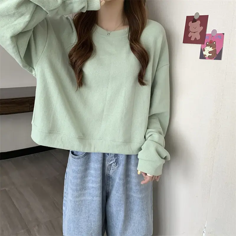 Black Korean Style Loose Sleeve Sweater for Women — feature 33