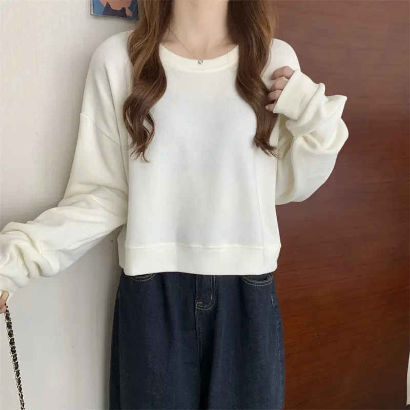 Black Korean Style Loose Sleeve Sweater for Women — feature 38