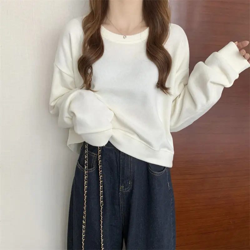 Black Korean Style Loose Sleeve Sweater for Women — feature 39