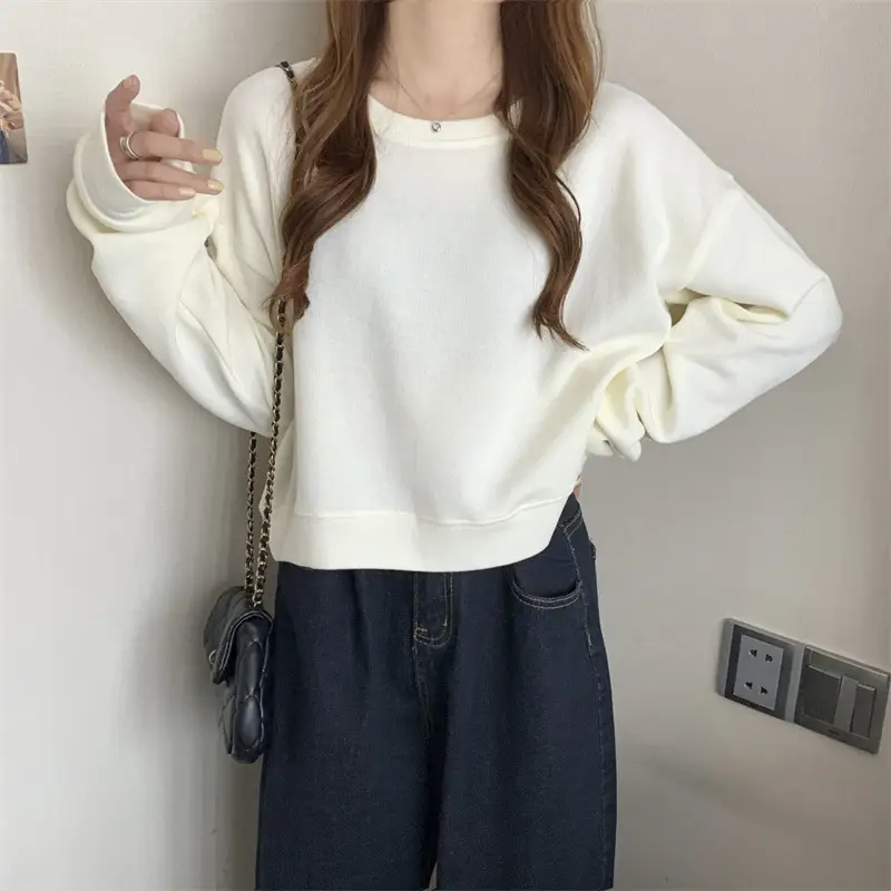Black Korean Style Loose Sleeve Sweater for Women — feature 40