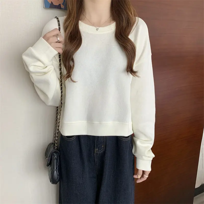 Black Korean Style Loose Sleeve Sweater for Women — feature 41