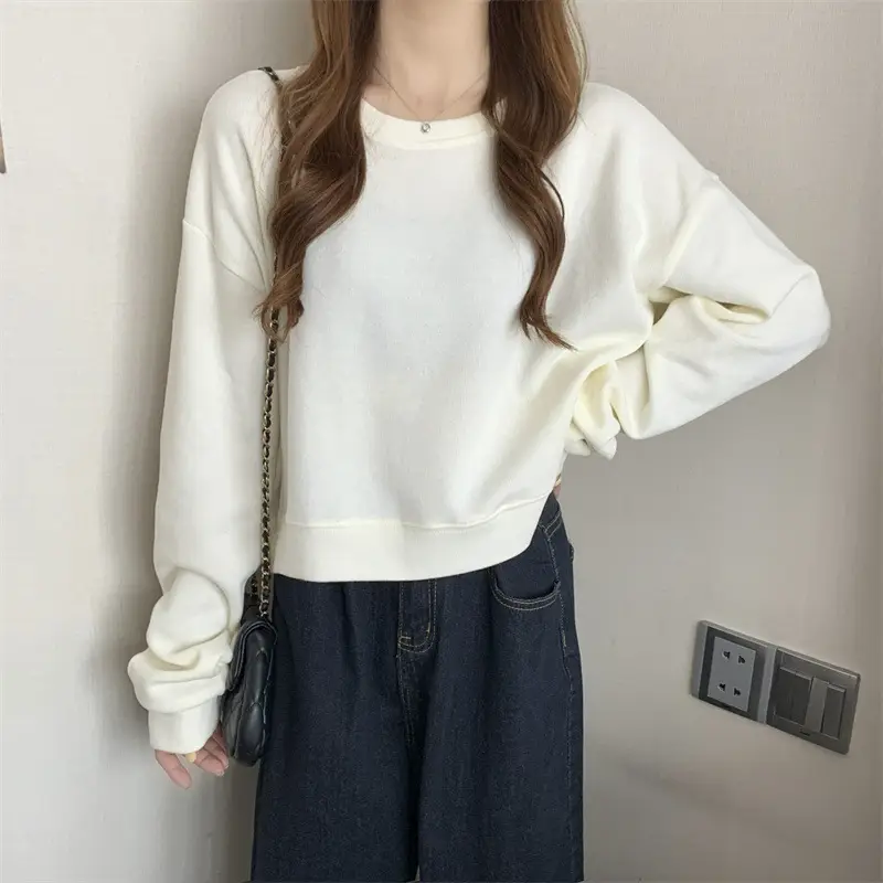 Black Korean Style Loose Sleeve Sweater for Women — feature 42