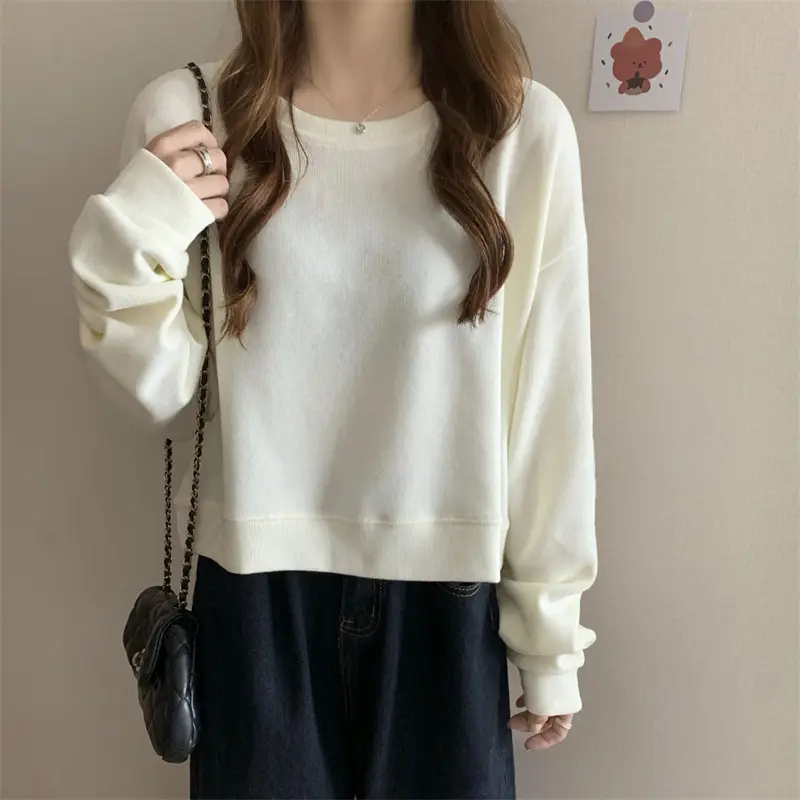 Black Korean Style Loose Sleeve Sweater for Women — feature 43