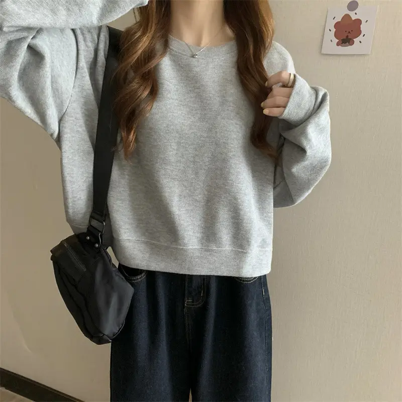 Black Korean Style Loose Sleeve Sweater for Women — feature 51