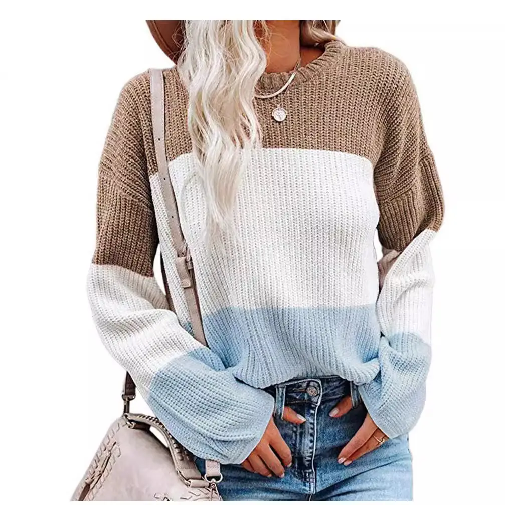 Women Knit Pullover Lantern Sleeve 2024 - Image 13