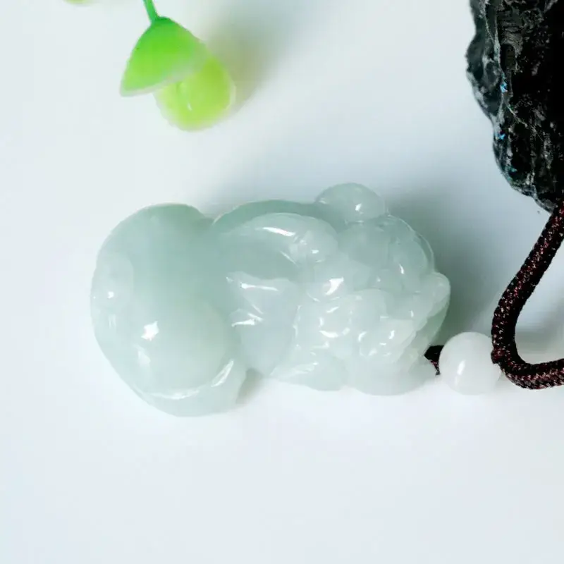 Guan Yu Natural Jade Pendant Pixiu Design - Image 4