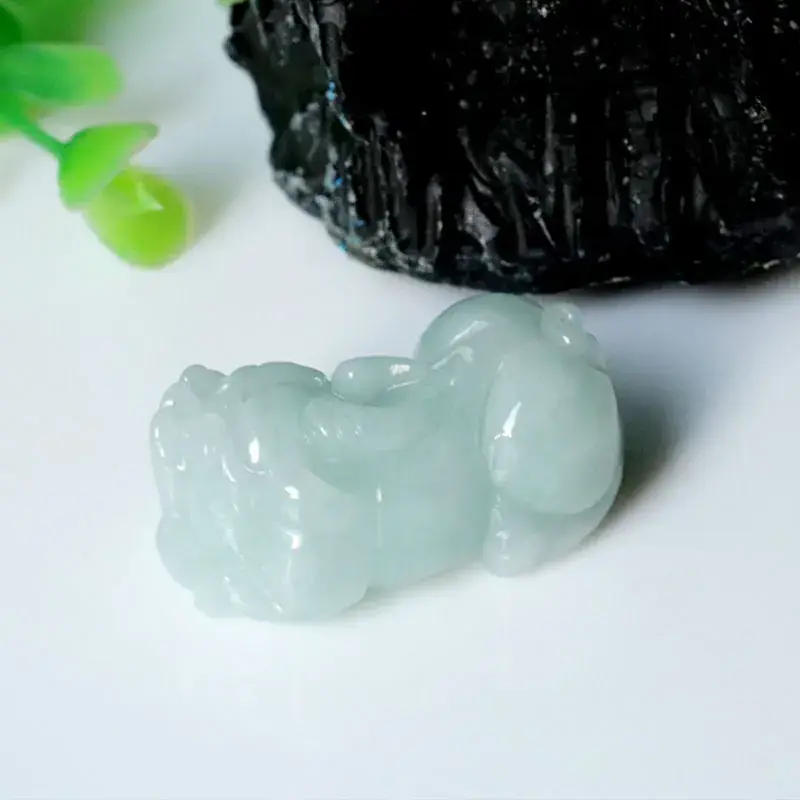 Guan Yu Natural Jade Pendant Pixiu Design - Image 5
