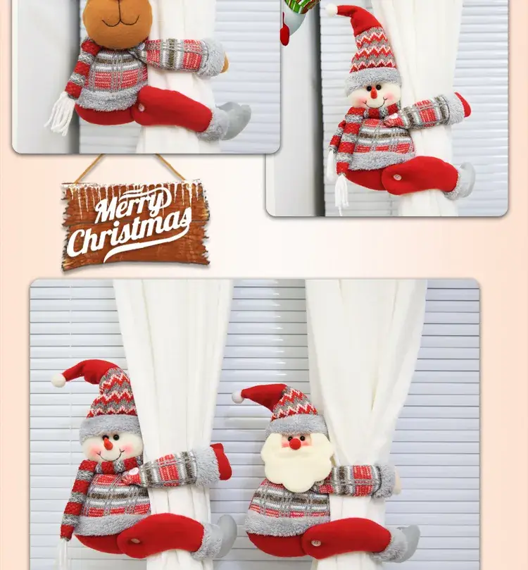Christmas Cartoon Doll Curtain Decoration Buckle Window Pendant — feature 11