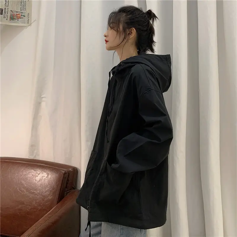 Women's Olive Green Hooded Sweatshirt Long Sleeve — feature 15