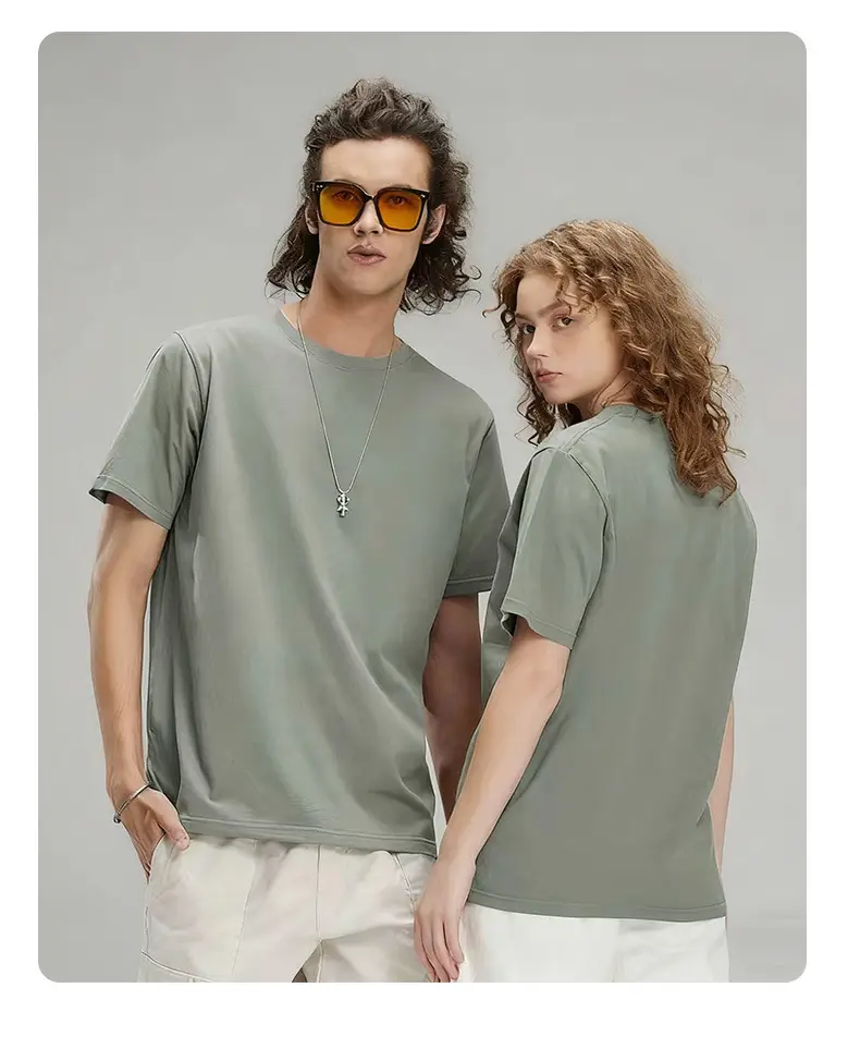 Men's 240g Pure Cotton Drop Shoulder T-Shirt White — feature 17
