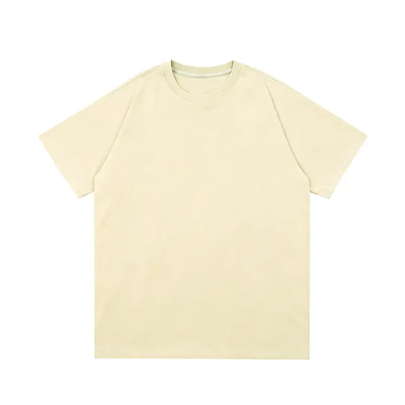 Men's 240g Pure Cotton Drop Shoulder T-Shirt White - Image 3