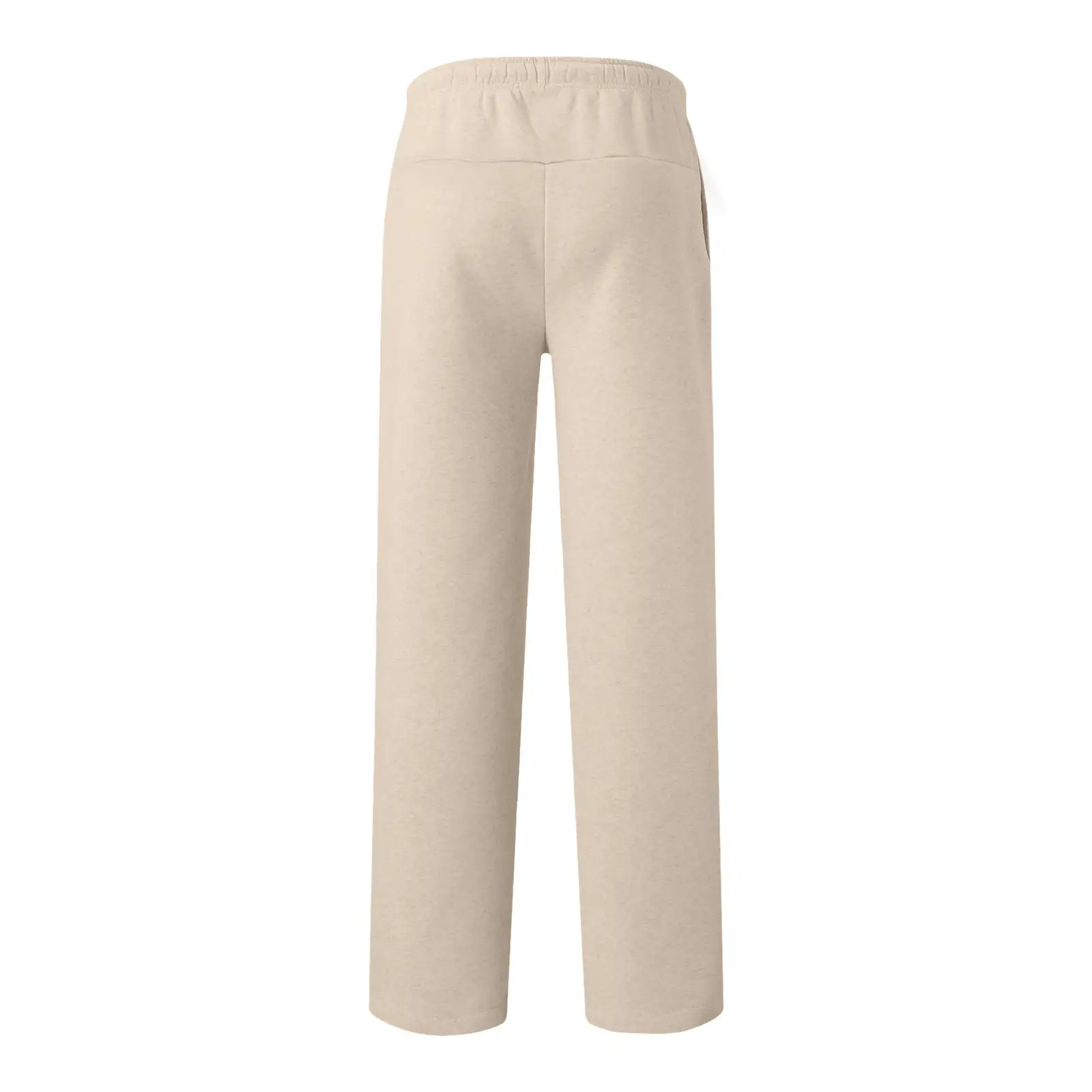 Women Fleece Pants Grey Elastic Waist Wide Leg — feature 11