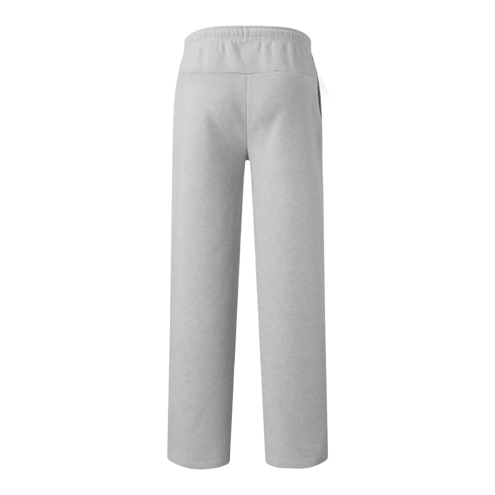 Women Fleece Pants Grey Elastic Waist Wide Leg — feature 16