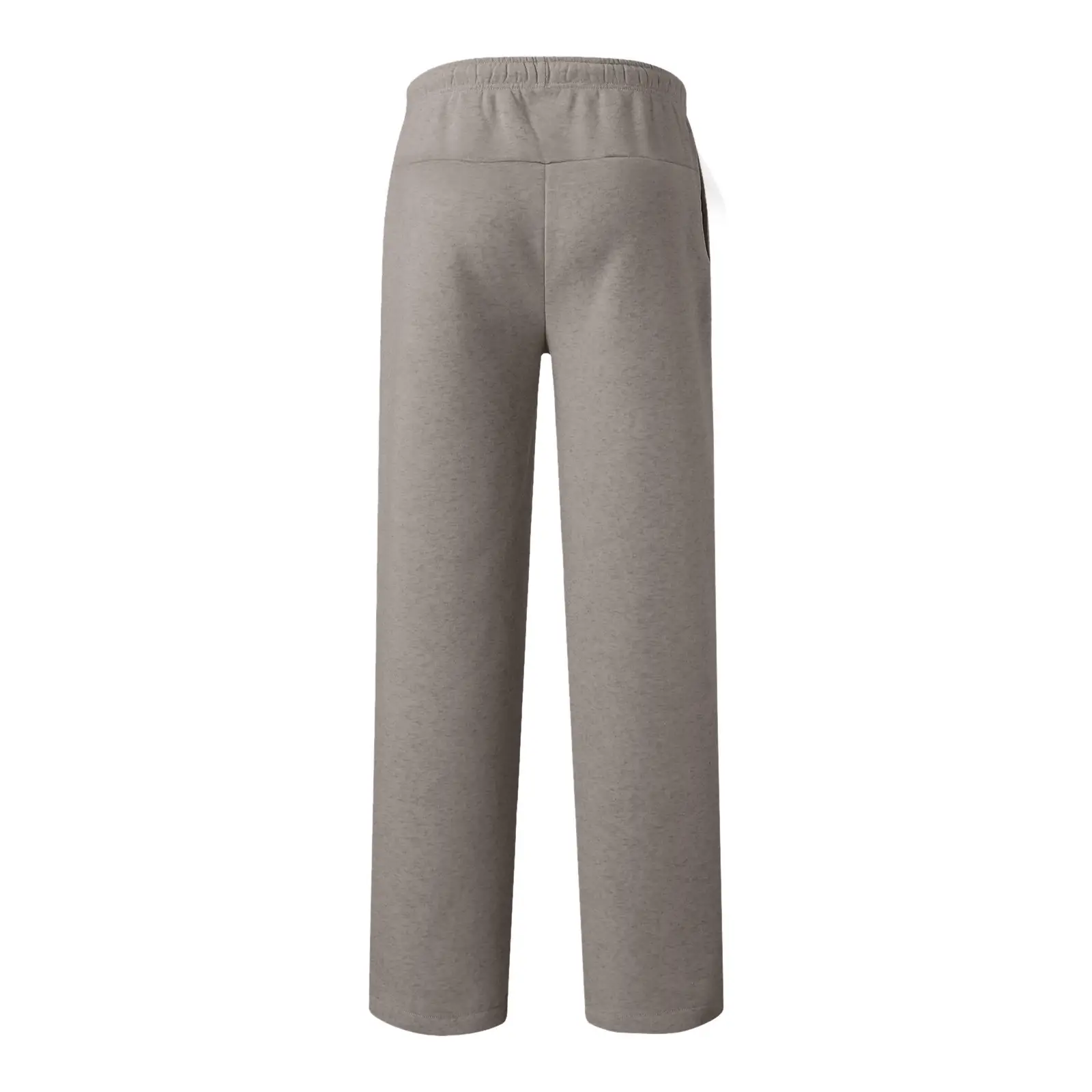 Women Fleece Pants Grey Elastic Waist Wide Leg — feature 21