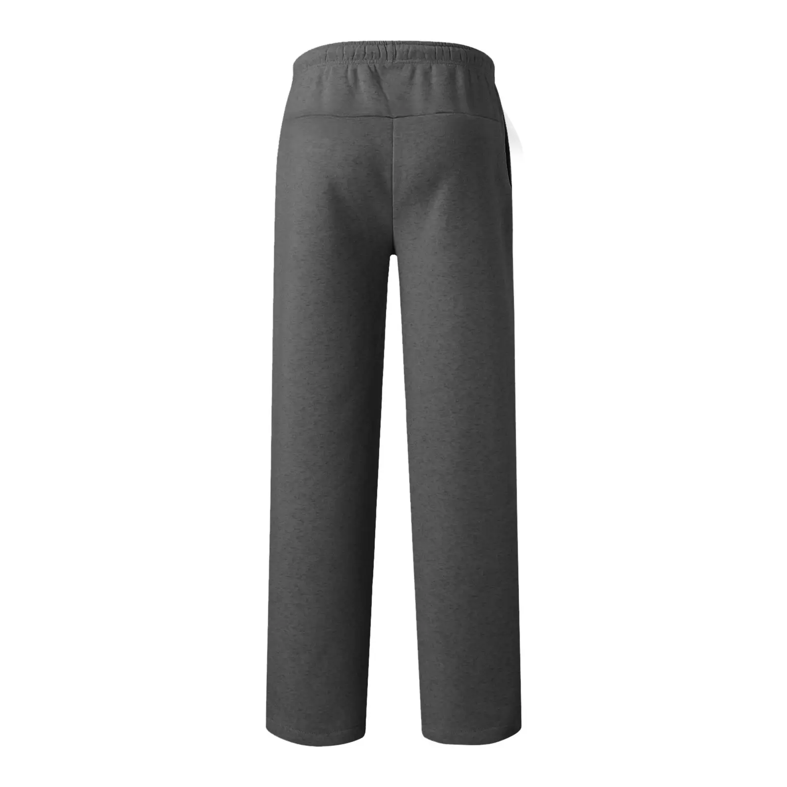 Women Fleece Pants Grey Elastic Waist Wide Leg — feature 31