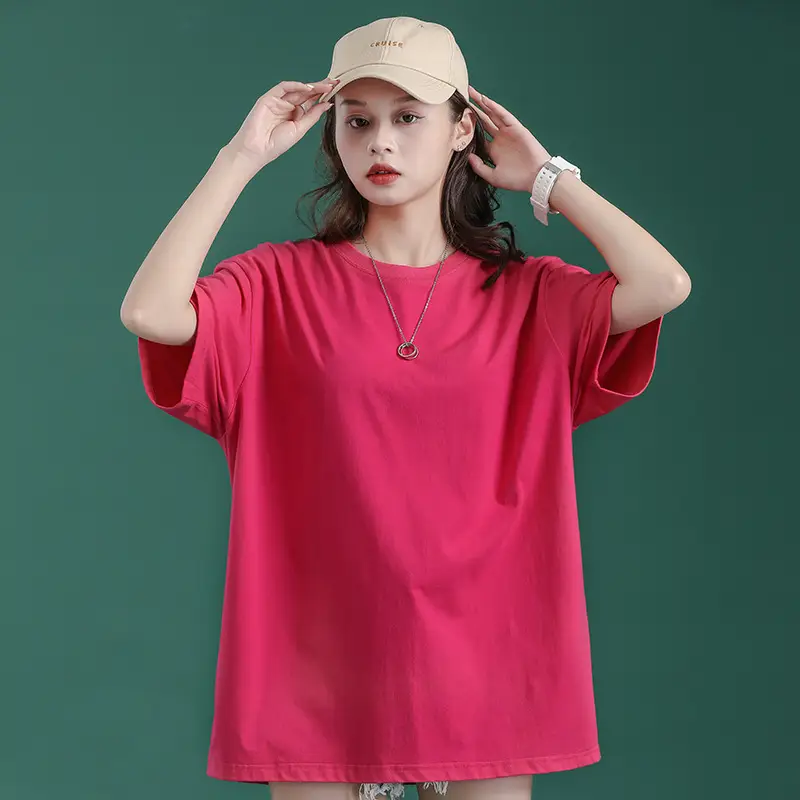 25 Color Round Neck Loose Cotton T-Shirt